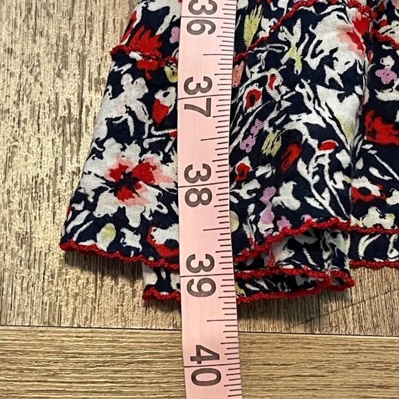 Poupette St Barth Floral Mini Dress Tie Neck Sleeveless Tassel Medium - Picture 12 of 12